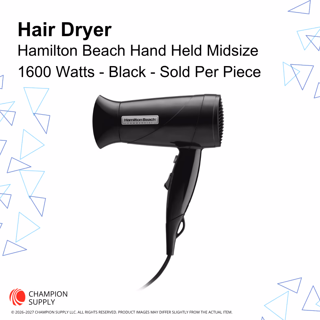 Hamilton Beach Handheld Midsize Hair Dryer- 1600 Watts, Black, Each